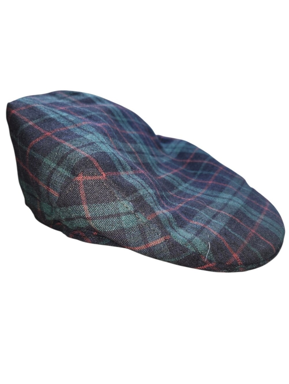 Vintage Country Gentleman "Travler" Plaid Wool Flat Cap – Size XL (Made in USA)